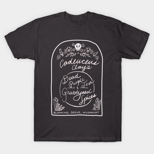 Dead People Tea T-Shirt by marycreatesart